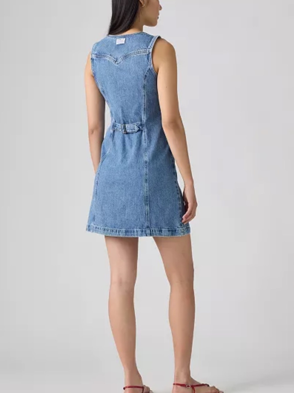 NWT Levi’s Women’s Vianna Denim Button-Front Dress, Size Small - Picture 2 of 10